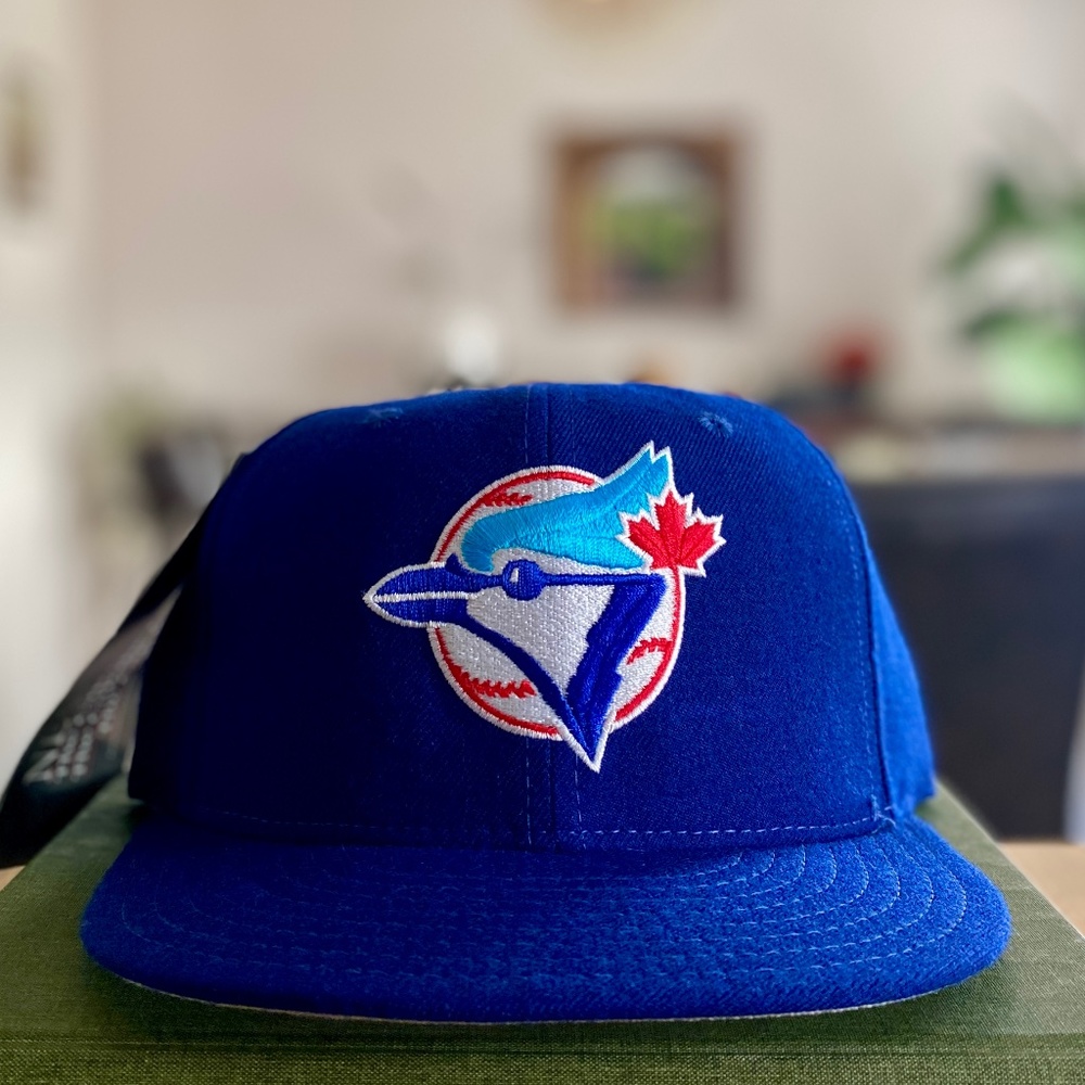 *SOLD* Mint 100% Wool Diamond Collection Toronto Blue Jays 59FIFTY Fitted Cap - Picture 5 of 8